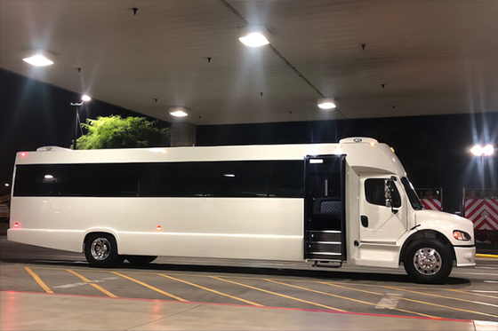 spacious party bus rental