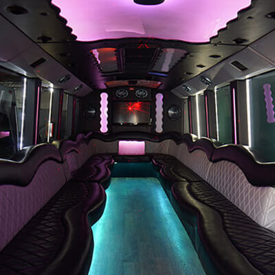 35-passenger party bus rental